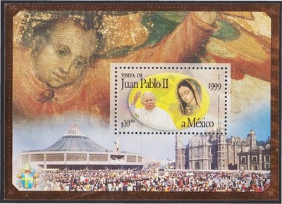Mexico HB 43 1999 Visita de Juan Pablo II MNH