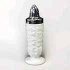Vtg Westmoreland Milk Glass Paneled Grape Salt Or Pepper Shaker Replacement