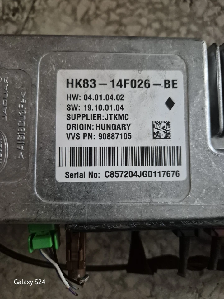 JAGUAR XF X260 CENTRALINA SENSORE PARCHEGGIO ECU HK8314F026BE 2016 - Immagine 2 di 2