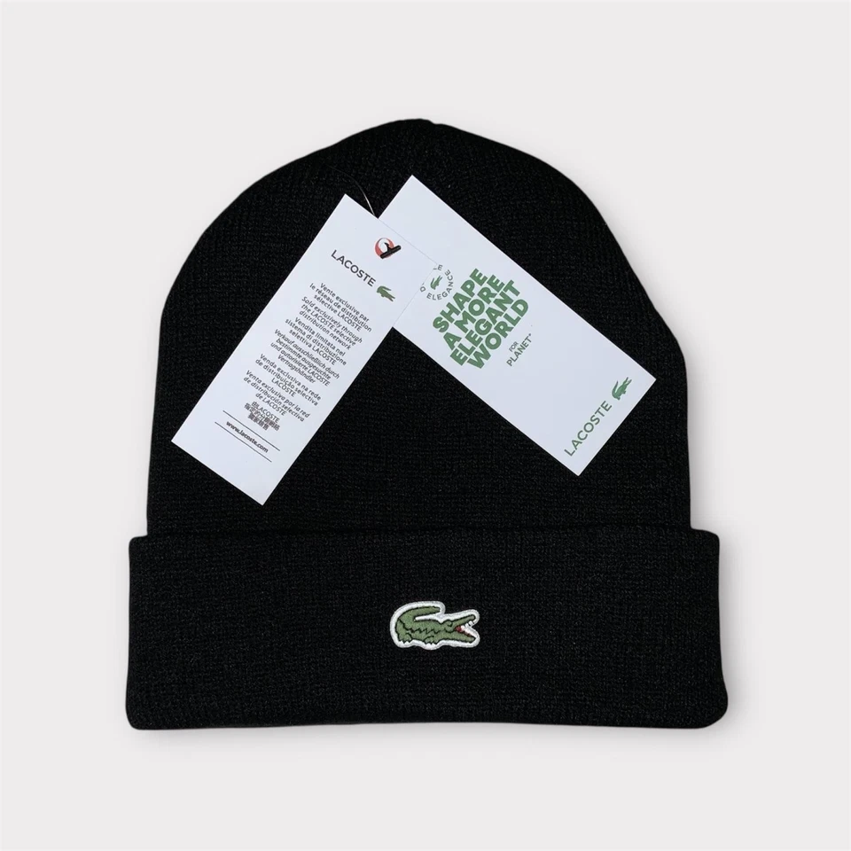 Lacoste black mixed hat / one size - Image 2 of 4