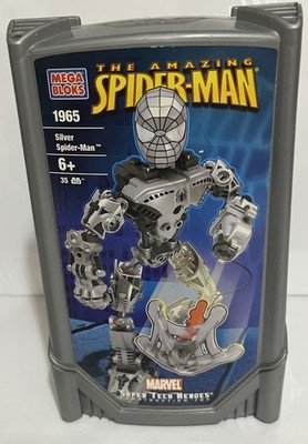 Mega Bloks The Amazing Silver Spider-Man Super Tech Heroes 2005 New Sealed