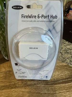 Belkin 6 Pin FireWire 6-Port Mini Hub F5U526-APL MAC PC New Old Stock Sealed