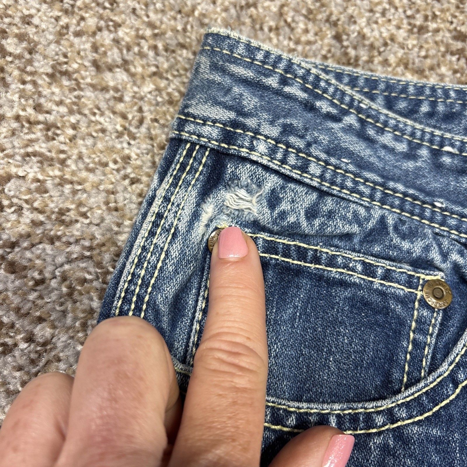 Vintage Jordache Jeans Womens 31L High Rise Hong Kong Horse Head 80s Fits 26x30 - View 14