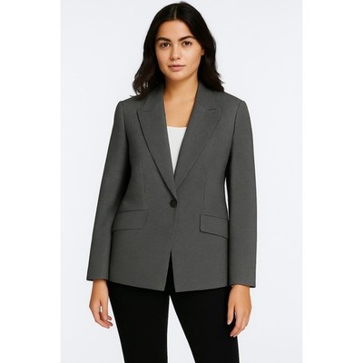 Womens Escada Blazer Bentley Style Single Button Black Dot Pattern DE 44 US 14 L