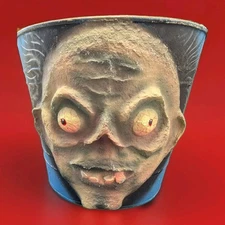 Halloween Trick Or Treat Bucket Vintage Feed The ZOMBIE 🧟! Paper-mache 