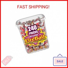 Wonka Atomic Fireball, Candy, Cinnamon Flavor, Individually Wrapped, 7.5 g 240