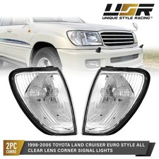 Euro All Clear Corner Lights L R For 98-06 Toyota Land Cruiser Fj100 Lx470 Euro All Clear Corner Lights L R For 98-06 Toyota Land Cruiser Fj100 Lx470
