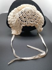 Lovely Vintage-Inspired Handmade Crochet Baby Bonnet