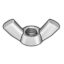 Wing Nut, M5-0.80, Stainless Steel, Plain, 11 Mm Ht, 22.50 Mm Max Wing Span, 10