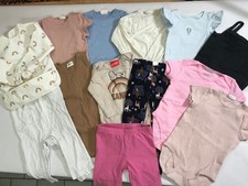 Lot of 12 Toddler Assorted Clothing Size 6-9M, 6-12M, 2T: Bodysuits, Pants, etc.