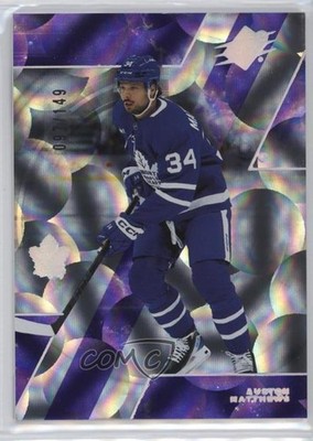 2023-24 SPx Purple Parallax 97/149 Auston Matthews #100 0nd7