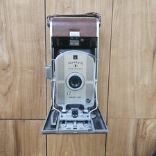 Polaroid Land Camera vintage anni 40-50 in pelle e metallo modello 95a non testata