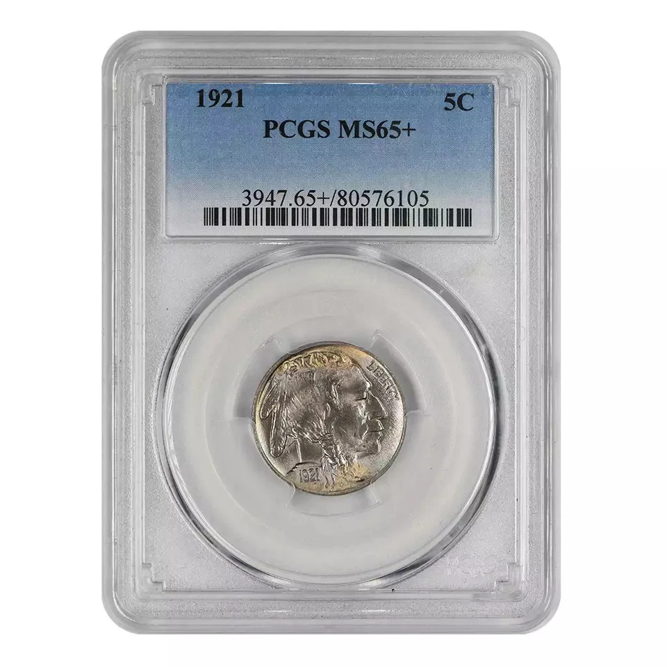 1921 Buffalo Nickel PCGS MS-65+ - Image 3 of 4