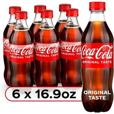  Coca-Cola, 16.9 fl oz, 6 Pack - Classic Refreshing Taste