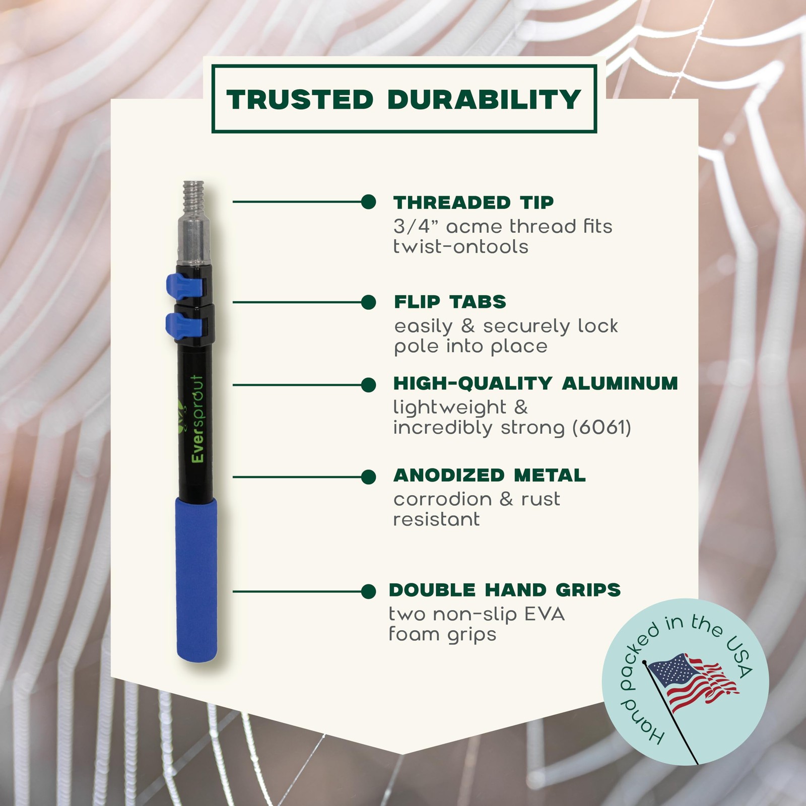 EVERSPROUT 5-to-12ft Telescoping Durable Duster with Extension Pole