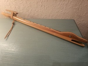 HsndCarved Native American Flute, Carved In Duck Shape W/Turquoise...