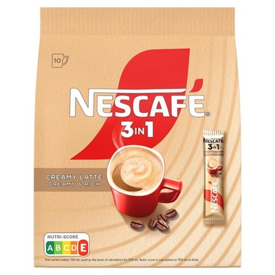 NESCAFE CREAMY LATTE 3in1 Instant Coffee 10 Sticks Bag 150g 5.3oz