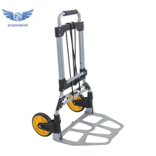 Alloy Steel Folding Trolley 264 lbs Heavy-Duty Luggage Trolley Cart