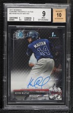 2017 Bowman Chrome Prospect Kevin Maitan #CPA-KM BGS 9 MINT Auto 5h0