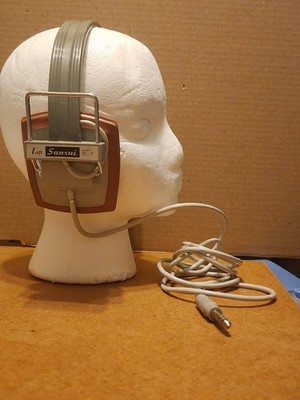 Vintage Sansui Headphones - Model SS-1 Adjustable Headband - Over Ear - FreeShip