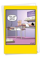 Other Way Around - Funny Happy Birthday Card with Envelope 4.63 x 6.75 Inch -