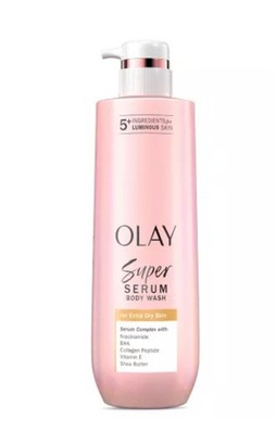 Olay Super Serum Body Wash Hydrating Paraben-Free Extra Dry Skin 18.5 fl oz