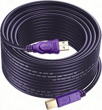 Printer Cable 10 Feet USB 2.0 Cable A-Male to B-Male for Printer Scanner 10 Ft