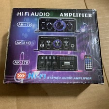 AK-170 12V HiFi Bass Power Amplifier Mini Stereo Audio FM Car Home Boat AMP 400W