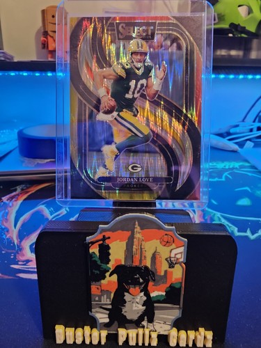 2024 Panini Select Premier Level Jordan Love #172 Red Yellow Shock Prizm Packers