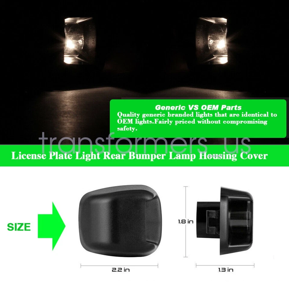 Для 2007-2021 Nissan Frontier задний бампер лампа номерного знака свет чехол оболочка - Изображение 2 из 4