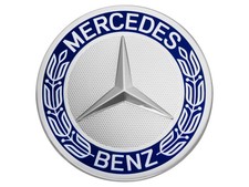 Original Mercedes-Benz Emblem Motorhaube royalblau W205, W212, W213 Original Mercedes-Benz Emblem Motorhaube royalblau W205, W212, W213