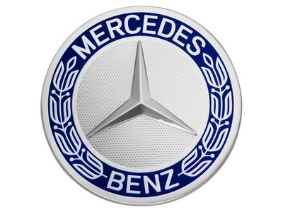 Original Mercedes-Benz Emblem Motorhaube royalblau W205, W212, W213