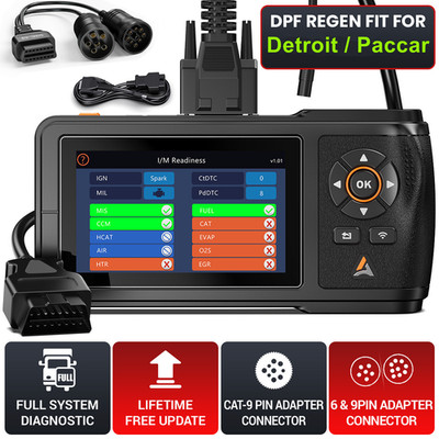 Heavy Duty Truck Scanner For Paccar Ditroit DPF Regen All System Diagnostic Tool