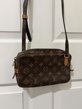 Louis Vuitton Monogram Shoulder Bag Brown Adjustable Strap Designer Classic