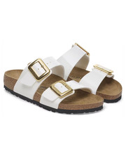 Birkenstock - 1029438 SYDNEY PATENT WHITE - Ciabatta due fibbie