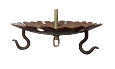 Ceiling Chandelier Cover Plate Mount w/ Hooks 9  Round Fixture Mexico