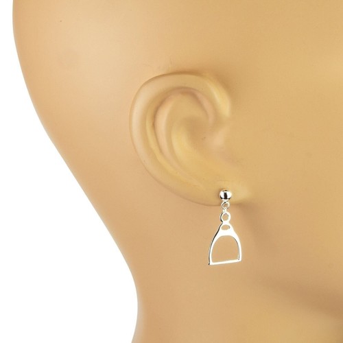 Pendientes de tachuelas colgantes de plata esterlina 925 LaTisoro -... - Imagen 2 de 8