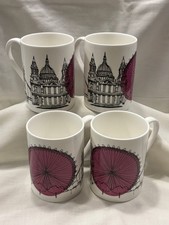 Poole Pottery Mugs x 4 – Cities in Sketch London