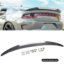 For 15-23 Dodge Charger Srt Painted Black Decklid Spoiler Wicker Bill 3pcs Kits For 15-23 Dodge Charger Srt Painted Black Decklid Spoiler Wicker Bill 3pcs Kits
