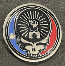 IBEW Local Grateful Dead Challenge Coin Dead Head Bus Taking Brotherhood Further