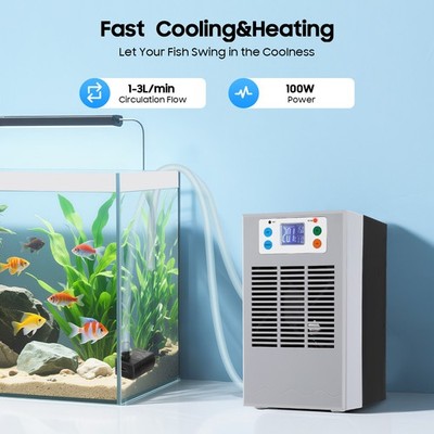 100W Aquarium Water Chiller Constant Temperature Cooling System Fish Tank Cooler