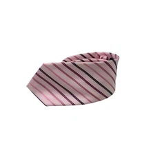 Barry Wang Men’s Silk Necktie Pink Striped #H175