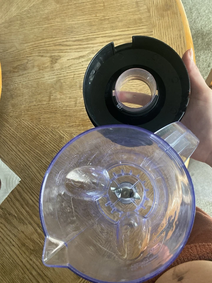 Jarra de repuesto para licuadora Hamilton Beach Glass Wave Action, tapa, hoja Foto 3 de 3