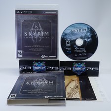 Elder Scrolls 5 V: Skyrim Legendary Edition PS3 CIB W/ Slipcover + Map - PlaySta