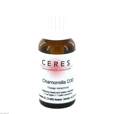 3x CERES Chamomilla D 30 Dilution 20 ML PZN 947722