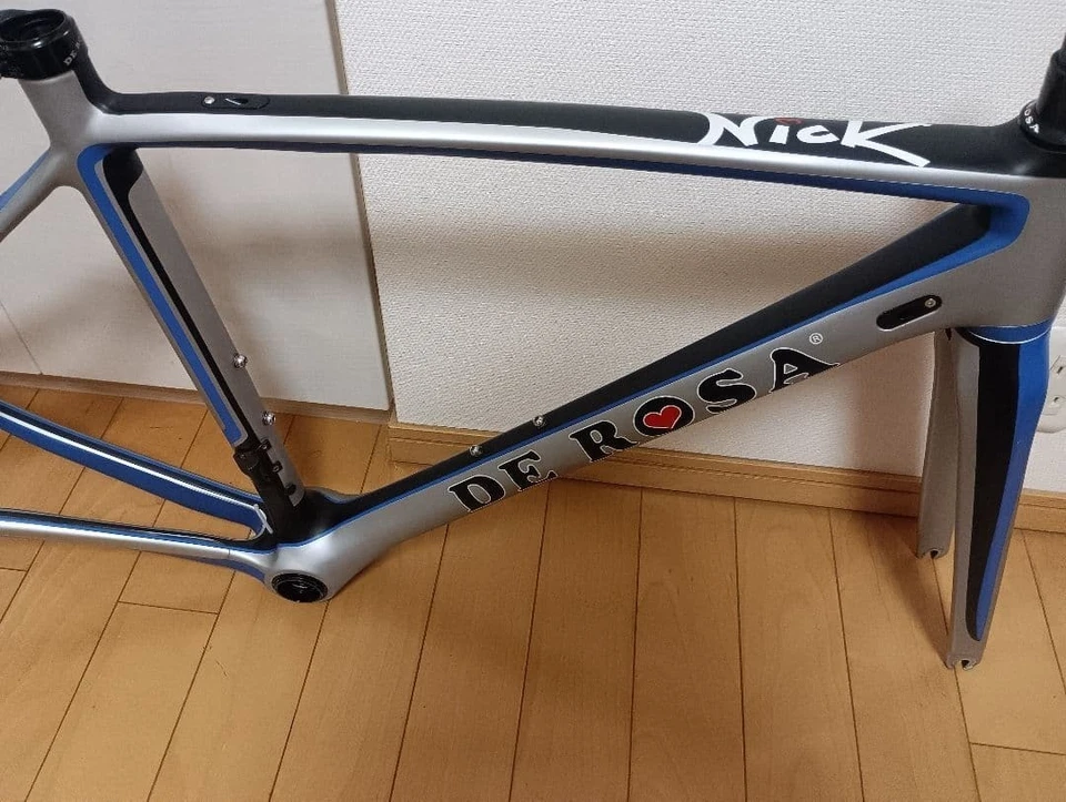 Cuadro completo de bicicleta de carretera de carbono De Rosa Nick talla 48 USADO Foto 2 de 4