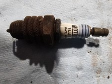 Antique Motor Blue Crown Spark Plug Pat. Applied For Vintage Tractor Engine Igni