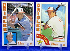 Cal Ripken Jr. 1984 Topps #400 #490 Baltimore Orioles Base, All Star Game Lot