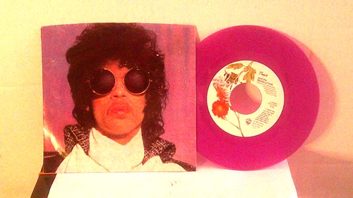 Prince,WB,"Purple Rain"US,7"45 with P/S,1984,PURPLE VINYL,R&B classic, Mint