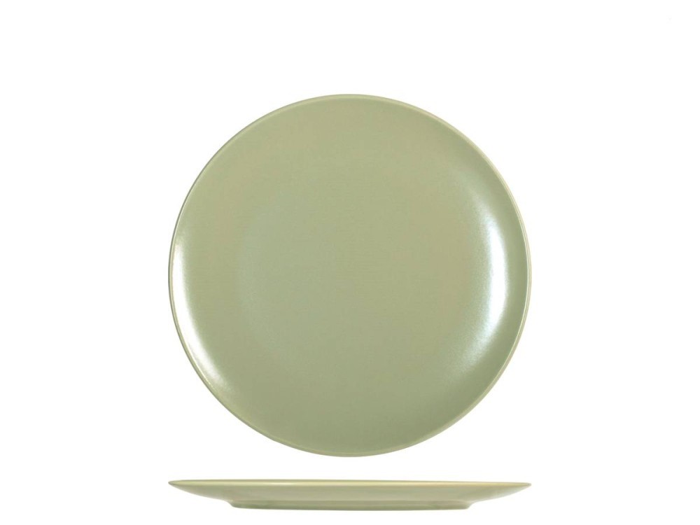 6 Fruit Plates In Stoneware Denver Green 20 Cm Green H&H